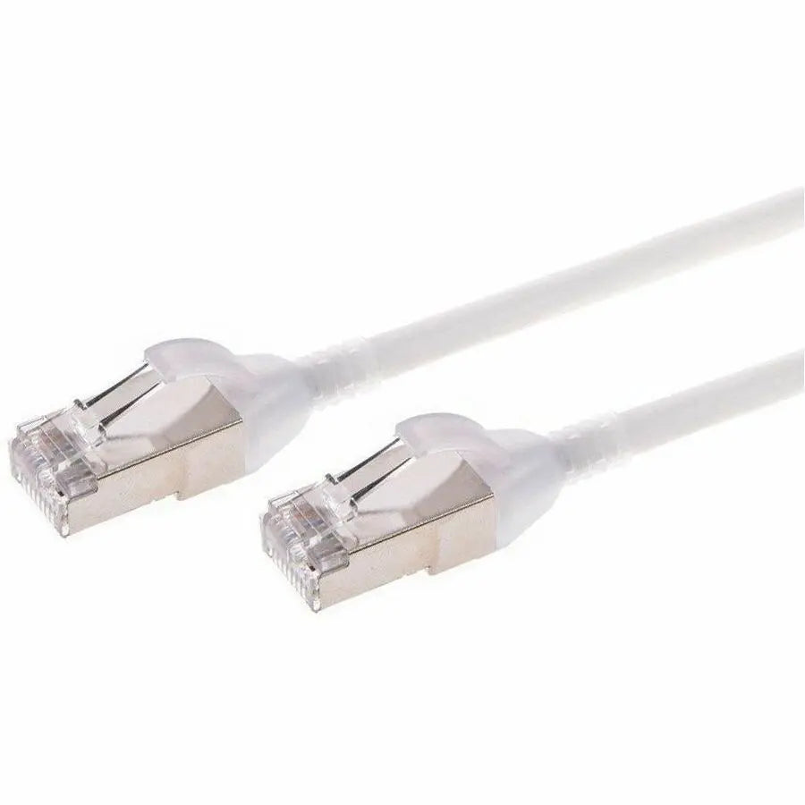 Monoprice SlimRun Category 6a Network Cable - High-Speed Ethernet Patch Cable in White