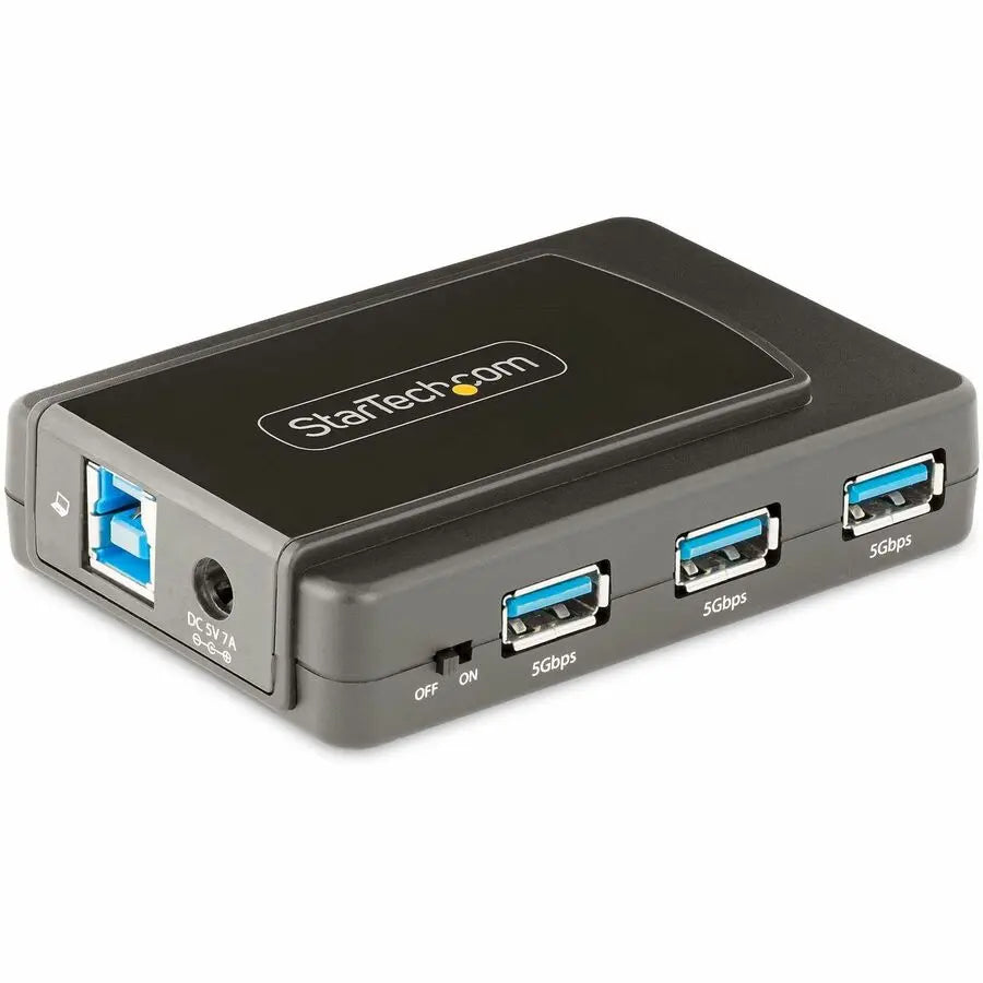 StarTech.com 7-Port USB 3.2 Gen 1 Hub with Power Adapter and On/Off Switch