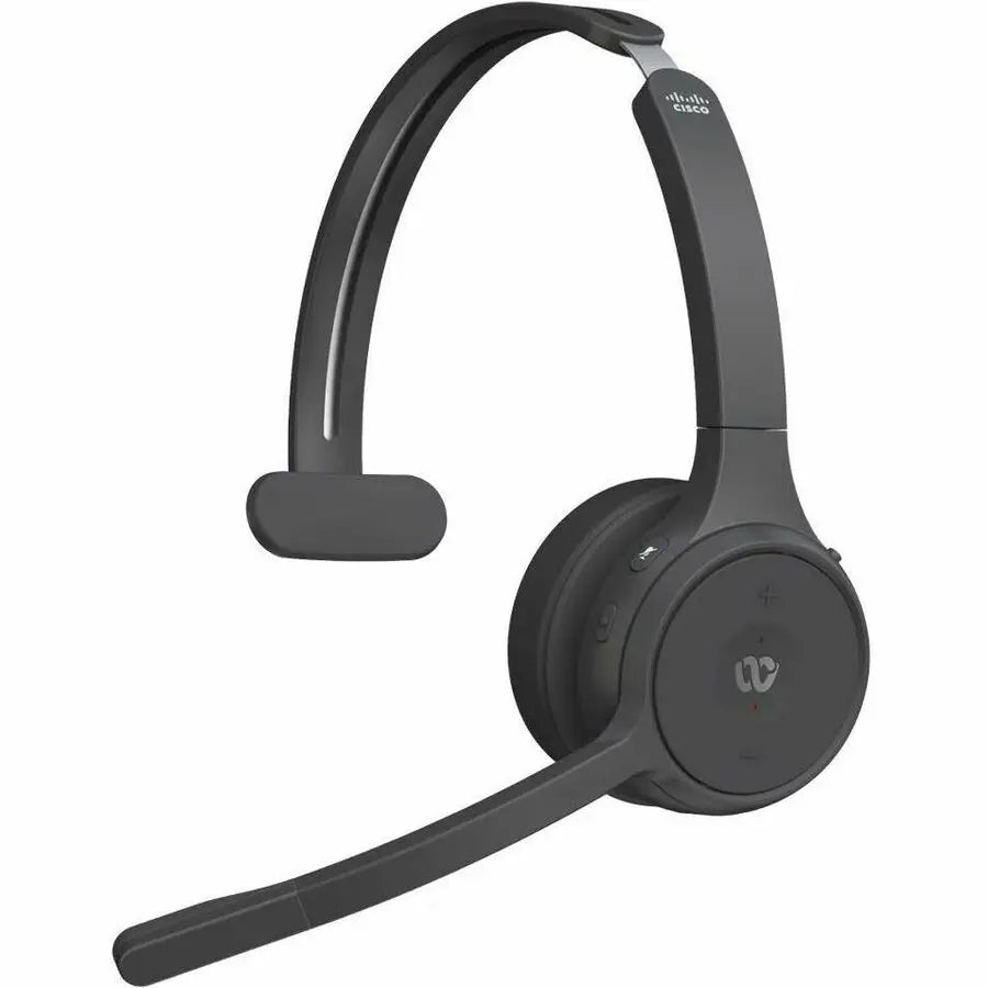 Cisco HS-WL-721-BUNA-C Single-Ear Bluetooth Headset with Noise Cancellation and Wired Backup