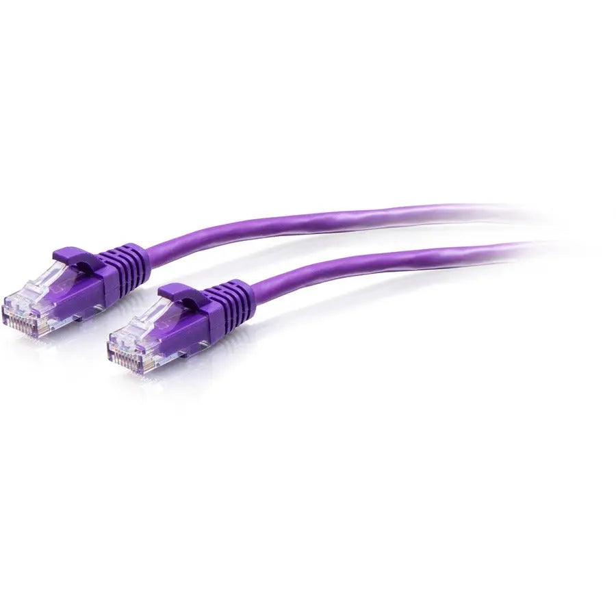 Legrand Group C2G 25ft Cat6a Snagless Unshielded UTP Slim Ethernet Patch Cable - Purple