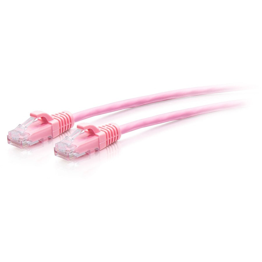 C2G 3ft Pink Cat6a Snagless Unshielded Ethernet Patch Cable - High-Speed Network Connectivity
