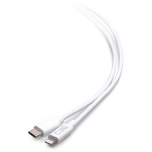 Legrand Group C2G 10ft USB-C Male to Lightning Male Sync and Charging Cable - White