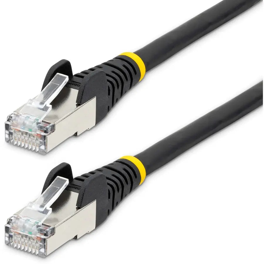StarTech.com 6ft CAT6A LSZH Ethernet Cable, Black, 10 Gbps, 100W PoE, S/FTP Shielded Network Patch Cord