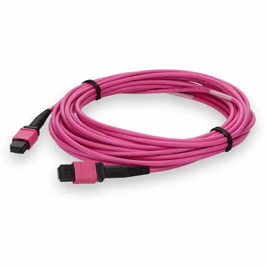 AddOn 2m MPO/UPC to MPO/UPC Magenta OM4 Fiber Optic Patch Cable - Riser Rated by AddOn