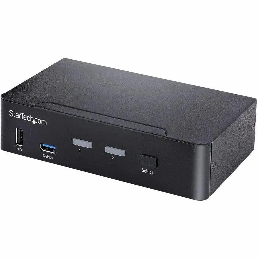 StarTech.com SV231DPUCA USB-C 2-Port DisplayPort KVM Switch with 4K 60Hz and Audio by StarTech.com