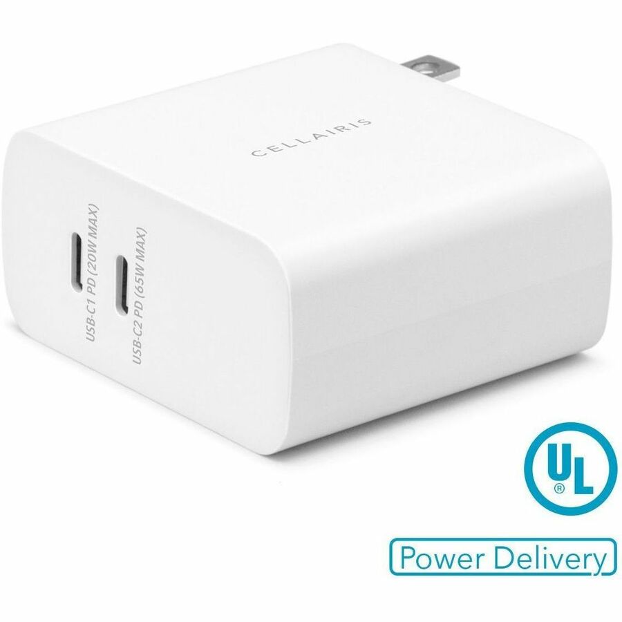 Cellairis Power Delivery 70W Dual USB-C Wall Charger for iPhone 12 and More