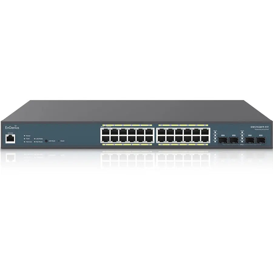 EnGenius EWS7928FP-FIT Managed Gigabit Ethernet Switch with PoE+ and Cloud Management
