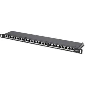 Intellinet Cat6a Shielded Patch Panel 24-Port for High-Performance Network Connections