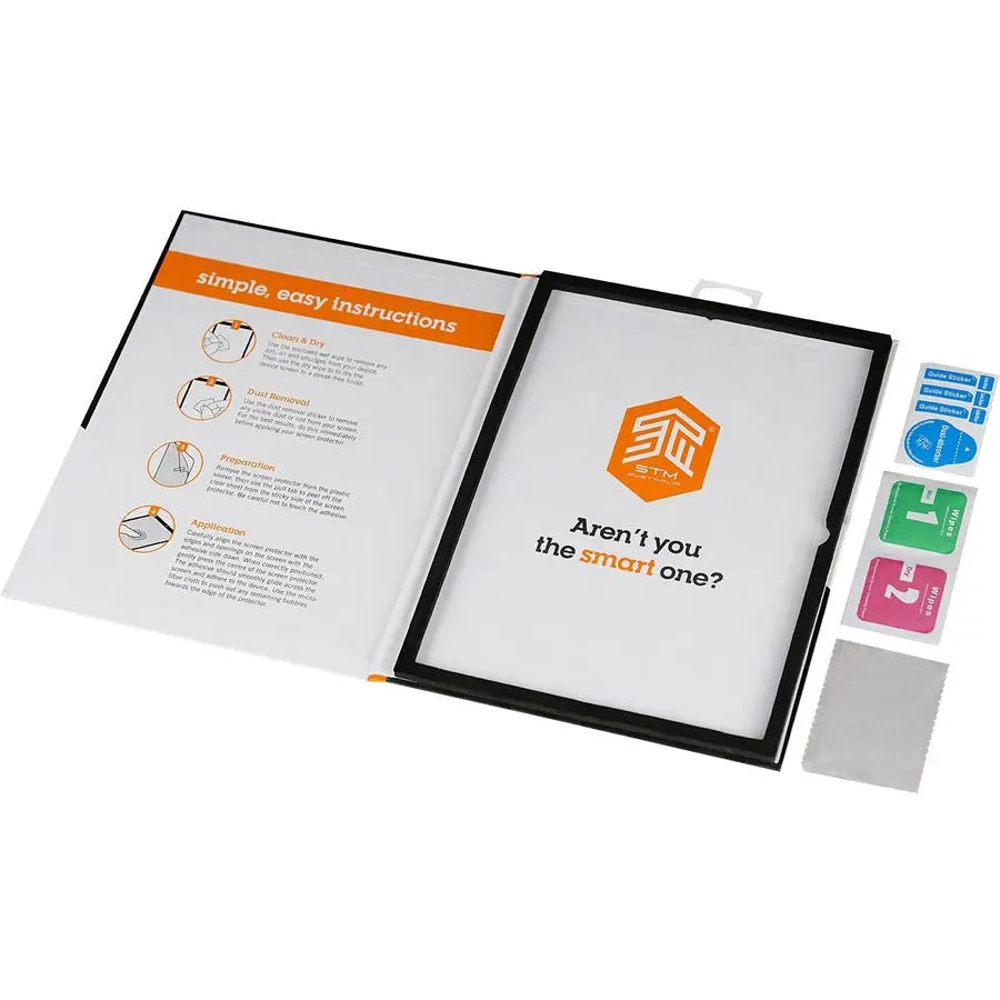STM Goods Glass Screen Protector for iPad - 0.3mm Tempered Glass, Clear