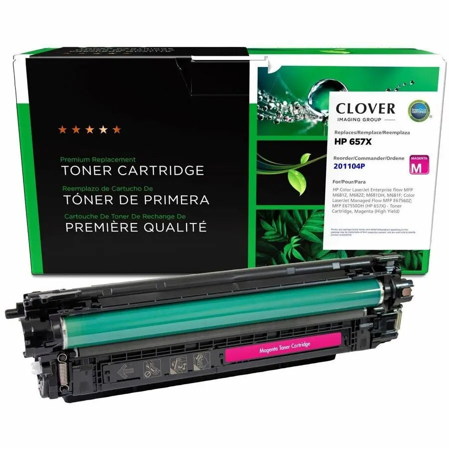 Clover Imaging Remanufactured Magenta Toner Cartridge for HP 657X (CF473X/W9033MC)