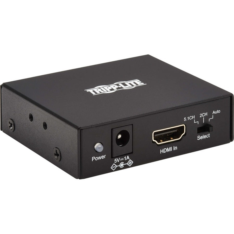 Eaton Tripp Lite Series 4K HDMI Audio De-Embedder/Extractor P130-000-AUDIO2 for 4K UHD Video and Multi-Channel Audio