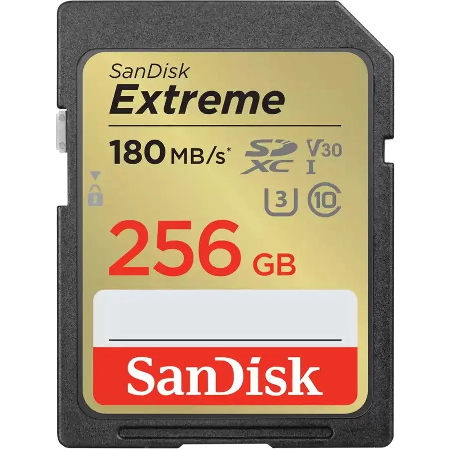 SanDisk Extreme SD UHS-I Card 256GB – High-Speed 4K UHD and HD Video Storage