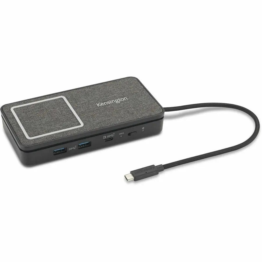Kensington SD1700P USB-C Dual 4K Portable Dock with Qi Charging and 100W Power Pass-Through
