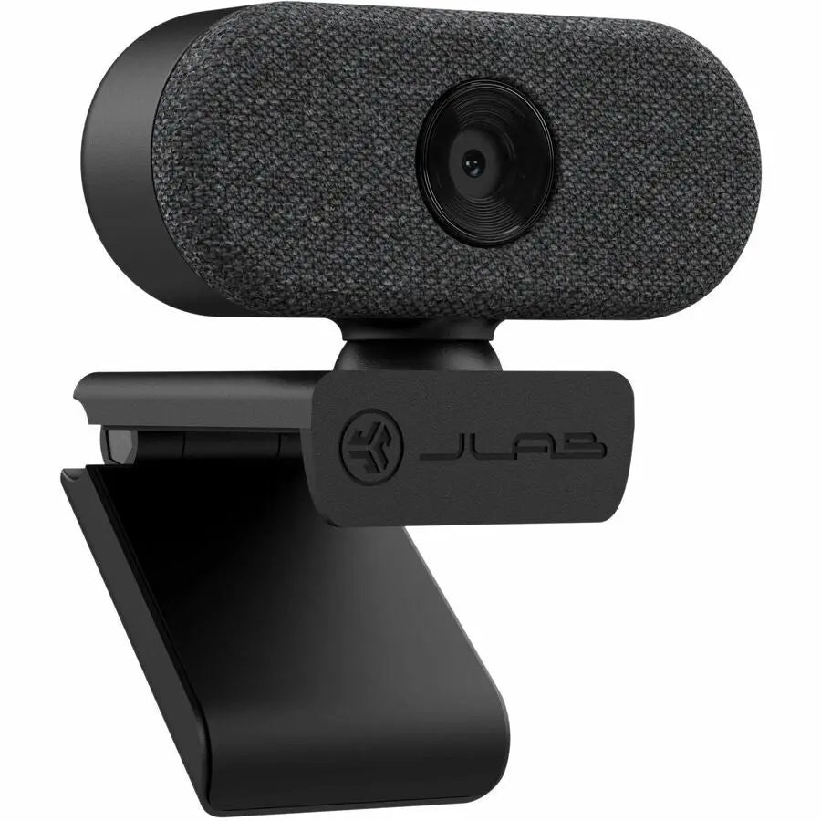 JLab GO WGOCAMRBLK124 HD Webcam with 1080p/30 fps Video and Adjustable Clip