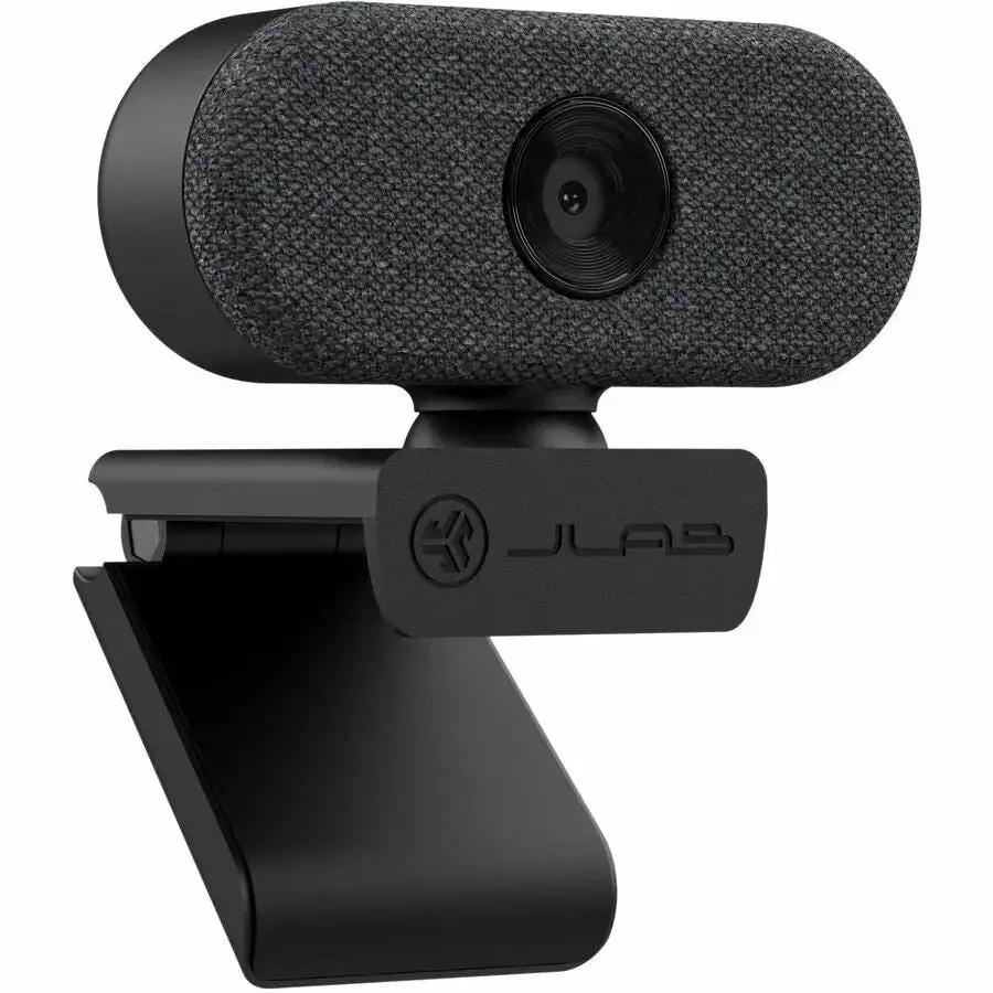 JLab GO WGOCAMRBLK124 HD Webcam with 1080p/30 fps Video and Adjustable Clip by JLab