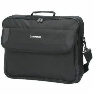 IC INTRACOM Manhattan Cambridge 17.3-inch Laptop Bag with Clamshell Opening and Shoulder Strap in Black