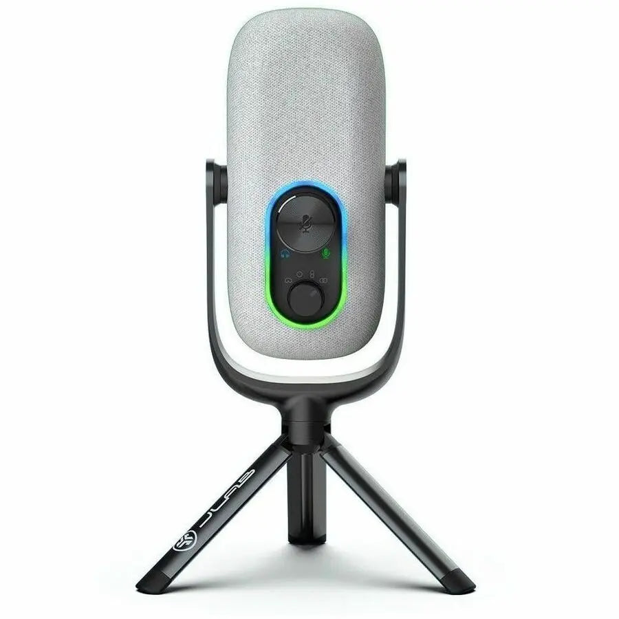 JLab Epic Talk Wired Condenser Microphone for Gaming, Recording, Podcasting, and Music - White