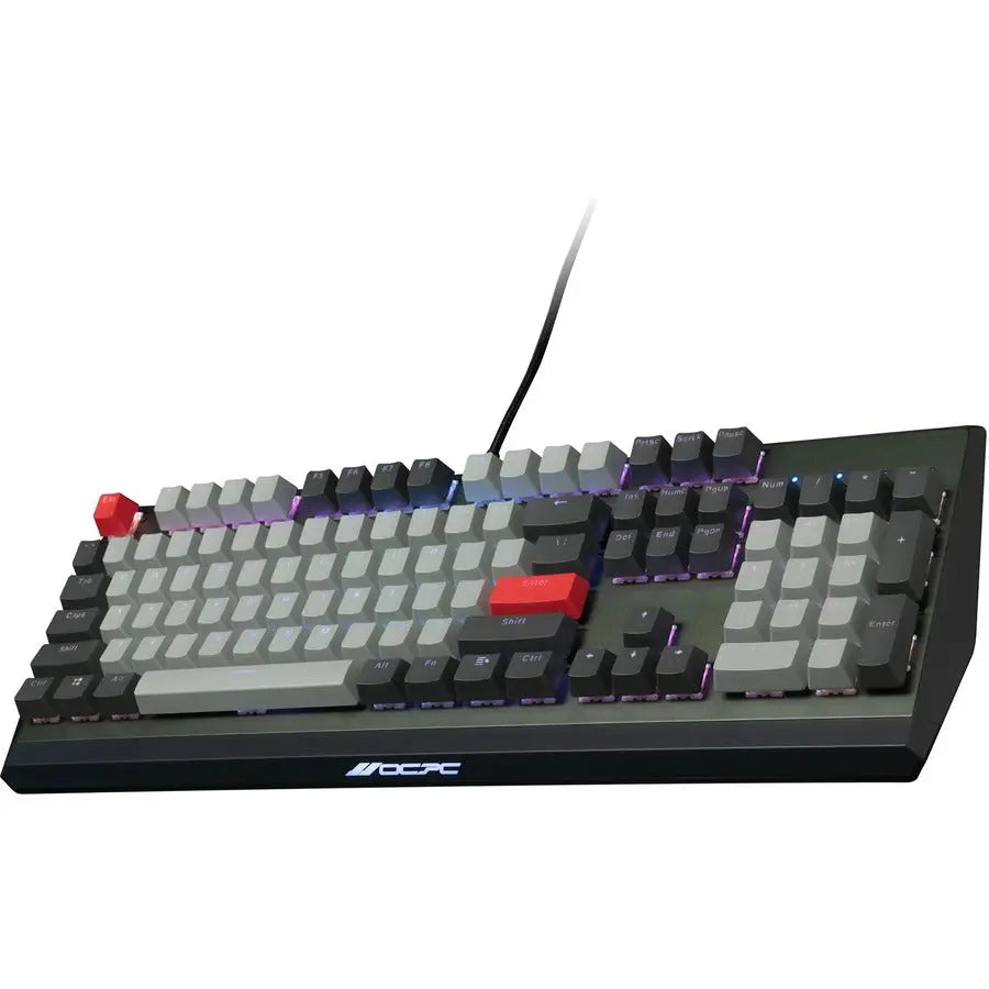 VisionTek OCPC KR1 Mechanical Gaming Keyboard with Gateron Red Switches and RGB Backlighting