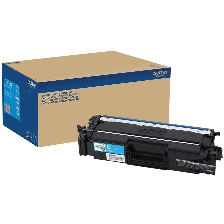 Brother TNE80C Original Super High-Yield Cyan Toner Cartridge for HL-EX470W & MFC-EX670W