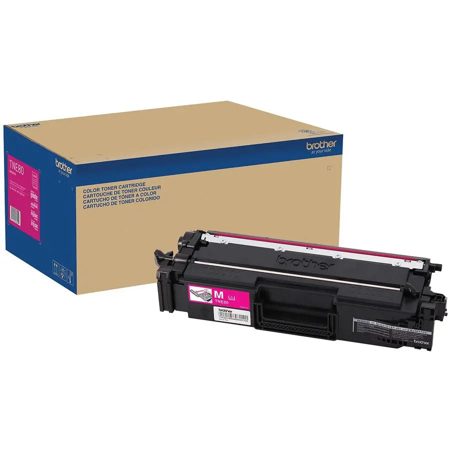 Brother TNE80M Original Super High-Yield Magenta Toner Cartridge for Brother HL-EX470W and MFC-EX670W
