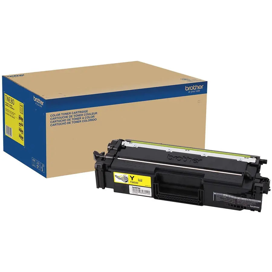 Brother TNE80Y Original Super High-Yield Yellow Toner Cartridge for HL-EX470W & MFC-EX670W