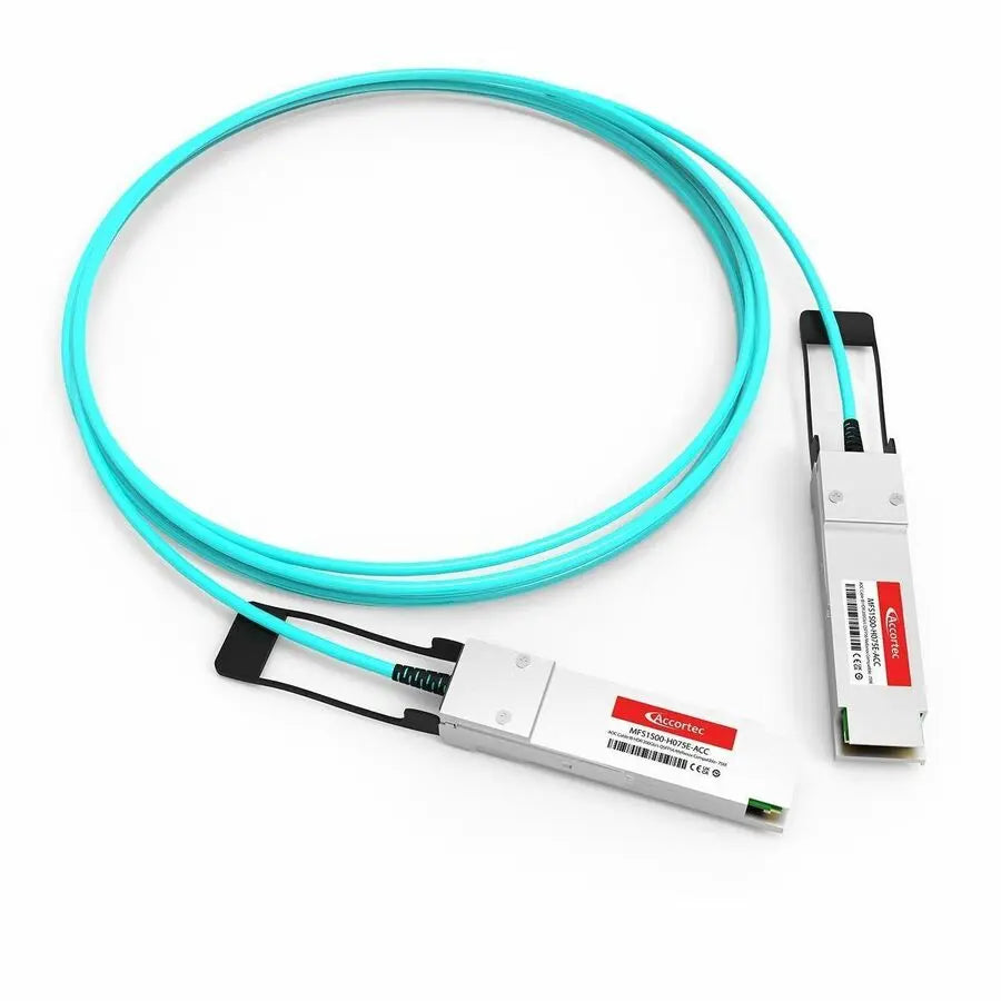 Accortec Fiber Optic Network Cable MFS1S00-H075E-ACC for 200Gb/s InfiniBand HDR Data Center Applications