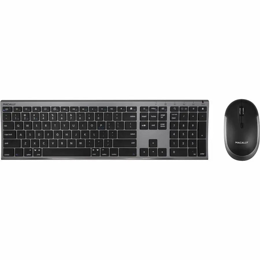 MACALLY PERIPHERALS ACEBTKEYSGCB Bluetooth Keyboard and Mouse | Mac Duo Space Gray