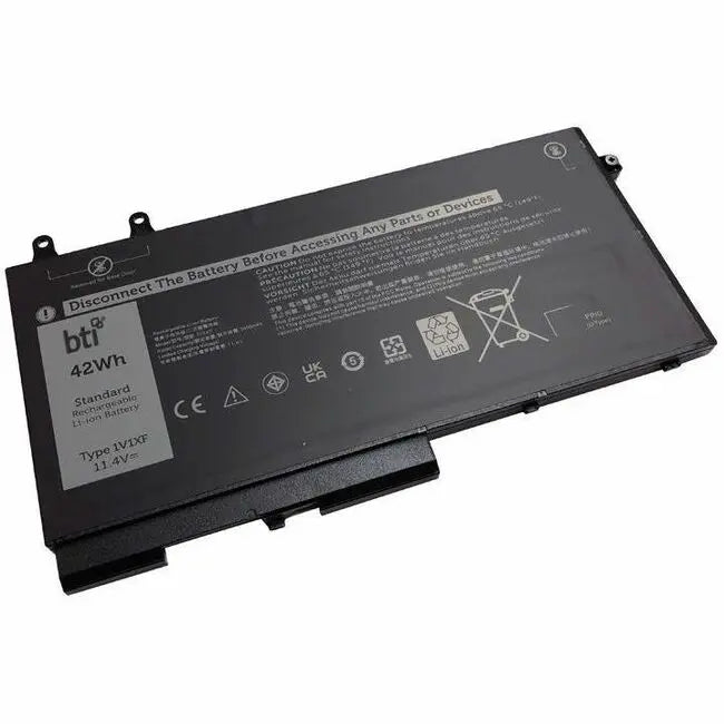 Battery Technology Inc. 1V1XF-BTI 11.4V 42Wh Lithium-Ion Notebook Battery for Dell Inspiron 7591 2-in-1 and Latitude 5400 Series