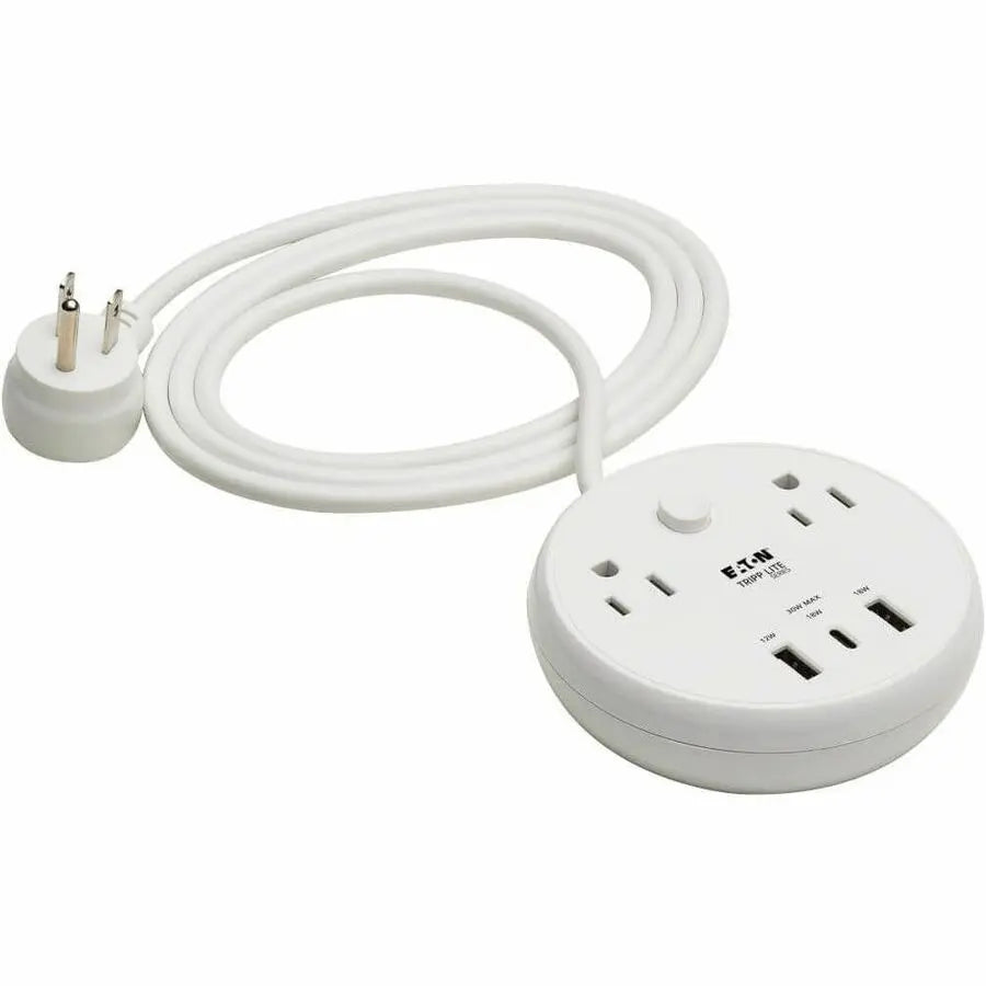 Eaton Tripp Lite Series Safe-IT TLP26PD30WCAM 5-Outlets Surge Protector with USB-C PD 3.0 and Antimicrobial Protection