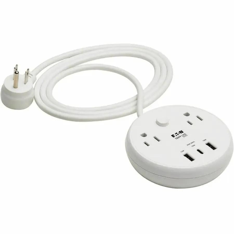 Eaton Tripp Lite Series Safe-IT TLP26PD30WCAM 5-Outlets Surge Protector with USB-C PD 3.0 and Antimicrobial Protection by Eaton Corporation