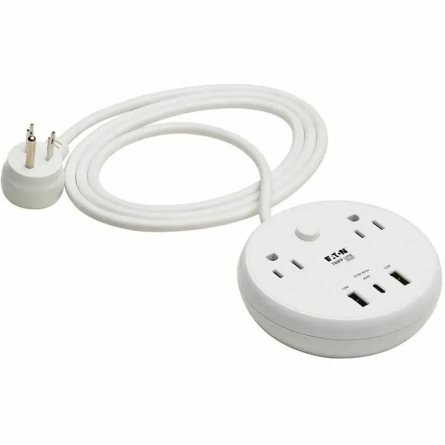 Eaton Tripp Lite Series Safe-IT TLP28PD57WCAM 5-Outlet Surge Protector with USB-C PD and Antimicrobial Protection by Eaton Corporation