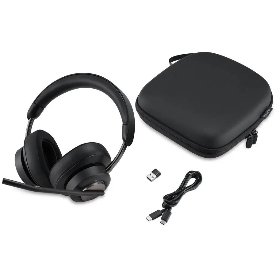 Kensington H3000 Bluetooth Over-Ear Headset with Dynamic 40mm Drivers and Flip Mic