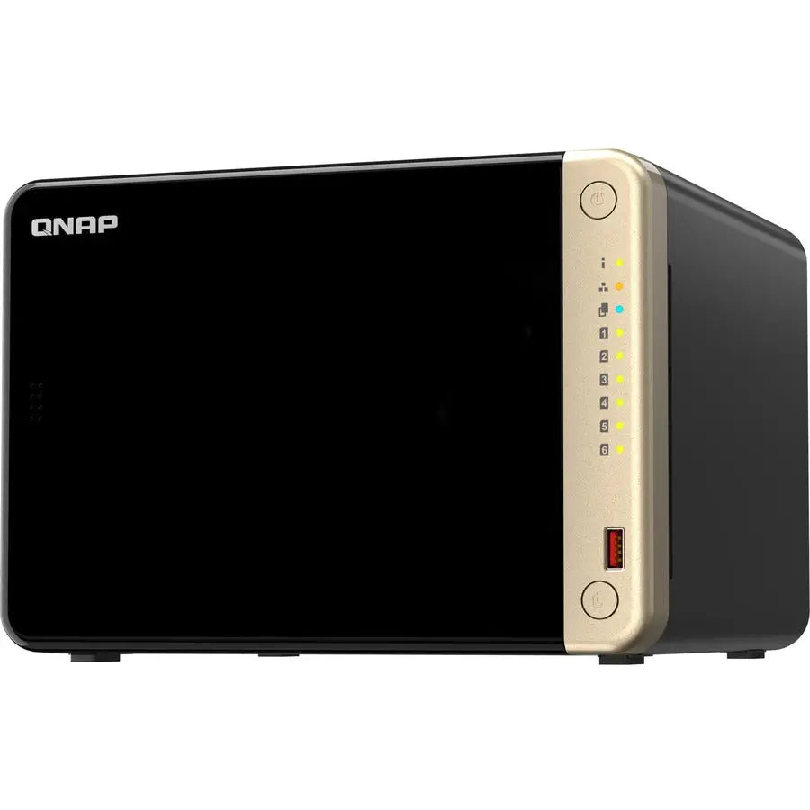 QNAP Turbo NAS TS-664-8G SAN/NAS Storage System with 6-Bay Tower Design and 2.5GbE Connectivity