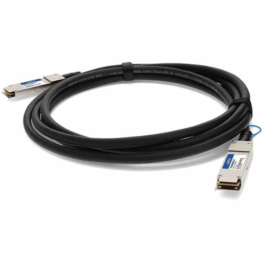 AddOn MCP1600-C00AE30N 100GBase-CU QSFP28 to QSFP28 Passive Copper Direct Attach Cable – 0.5 Meter