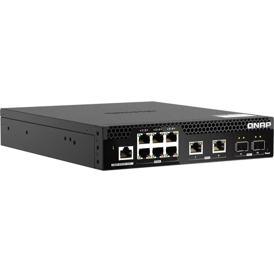 QNAP QSW-M2106R-2S2T 10GbE and 2.5GbE Layer 2 Web Managed Switch for SMB Networks