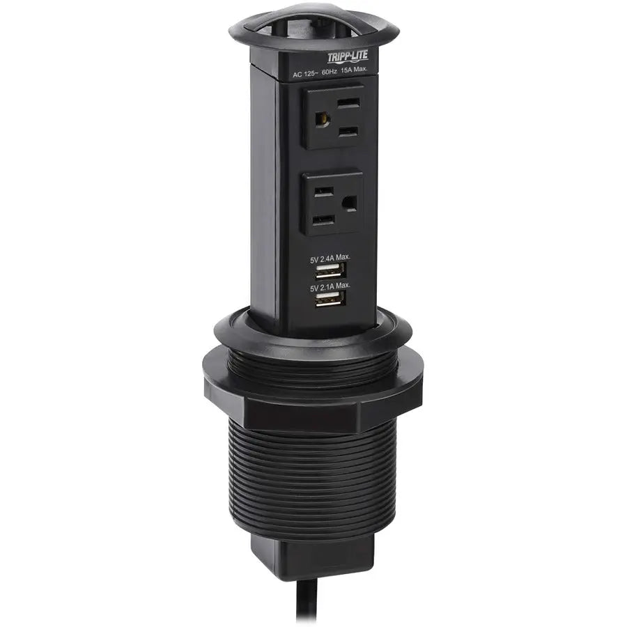 Eaton Tripp Lite Series Safe-It Pop-Up Power Charging Dock PS22POPAM for Desktop Grommet Installation