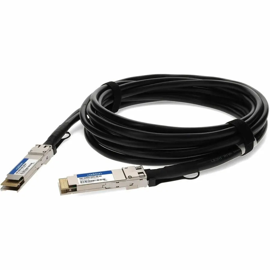 AddOn DELL DAC-Q28DD-200G-3M-AO 200Gbps Twinaxial QSFP-DD Passive Copper Network Cable, 10 Meters