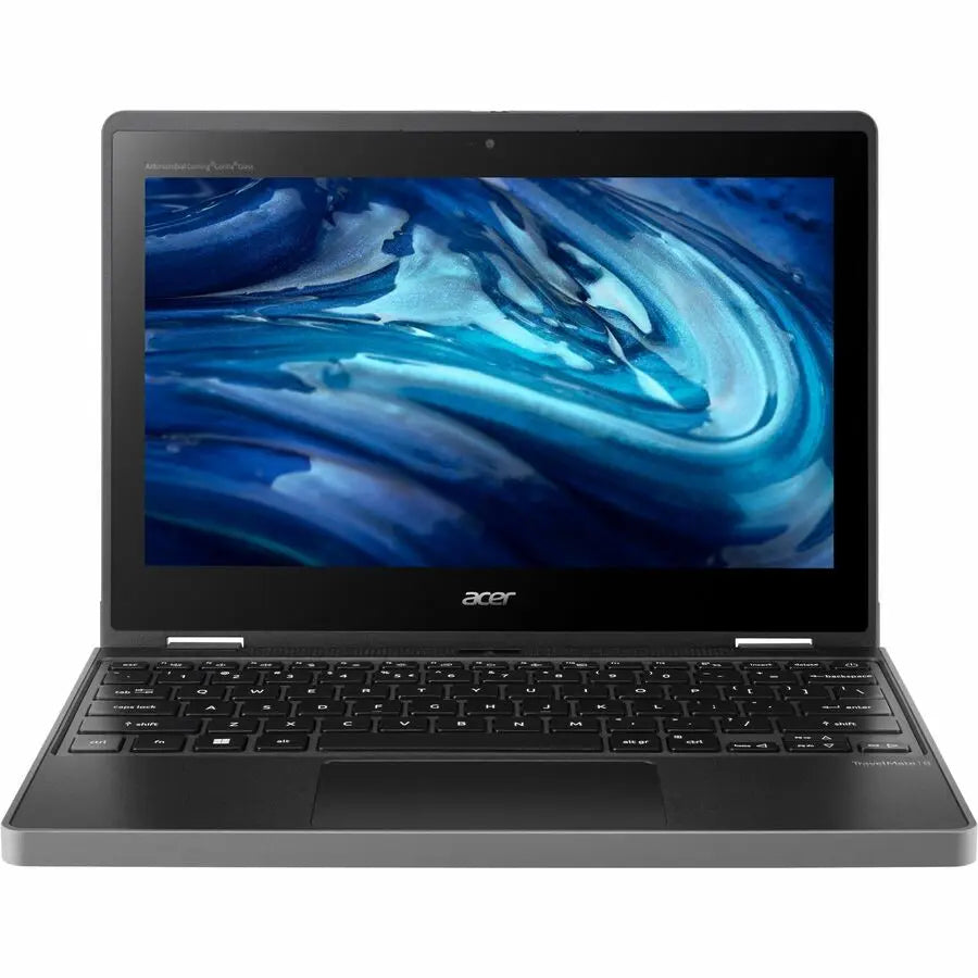Acer TravelMate Spin B3 B311RN-33 TMB311RN-33-C62J 11.6" Touchscreen Convertible 2 in 1 Notebook - WXGA - 60 Hz - Intel N-Series N100 - 8 GB - 128 GB Flash Memory - English Keyboard - Black