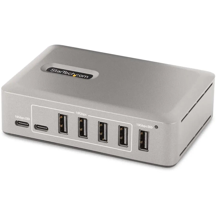 StarTech.com 10-Port USB-C Hub with 8 USB-A and 2 USB-C Ports, 10Gbps Data Transfer, Self-Powered with 65W Power Supply
