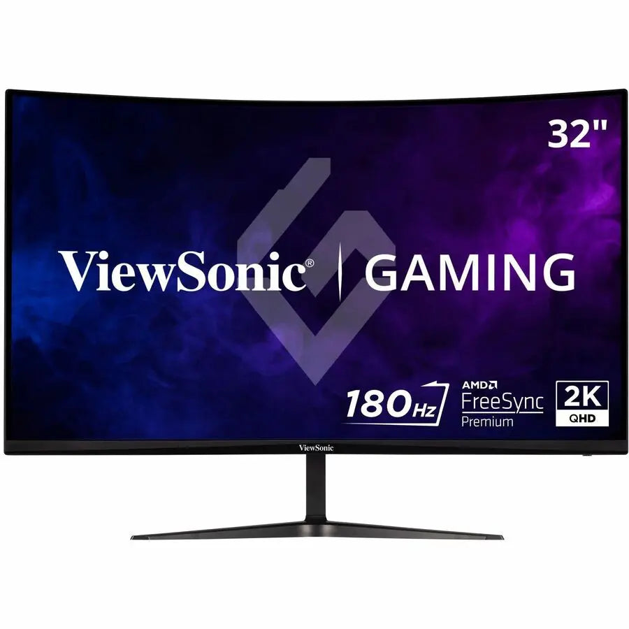 ViewSonic OMNI VX3218C-2K 32-Inch Curved Gaming Monitor with 1440p Resolution, 180Hz Refresh Rate, and FreeSync Premium