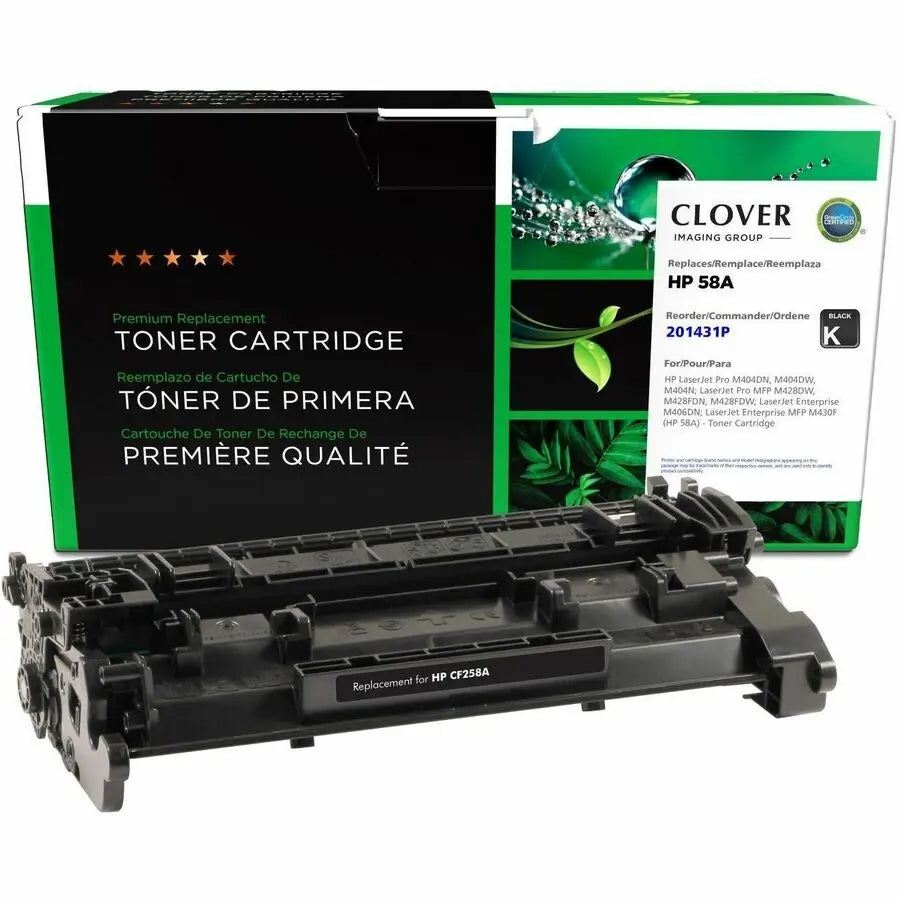 Clover Imaging Remanufactured Toner Cartridge for HP 58A CF258A - Black, 3000 Pages