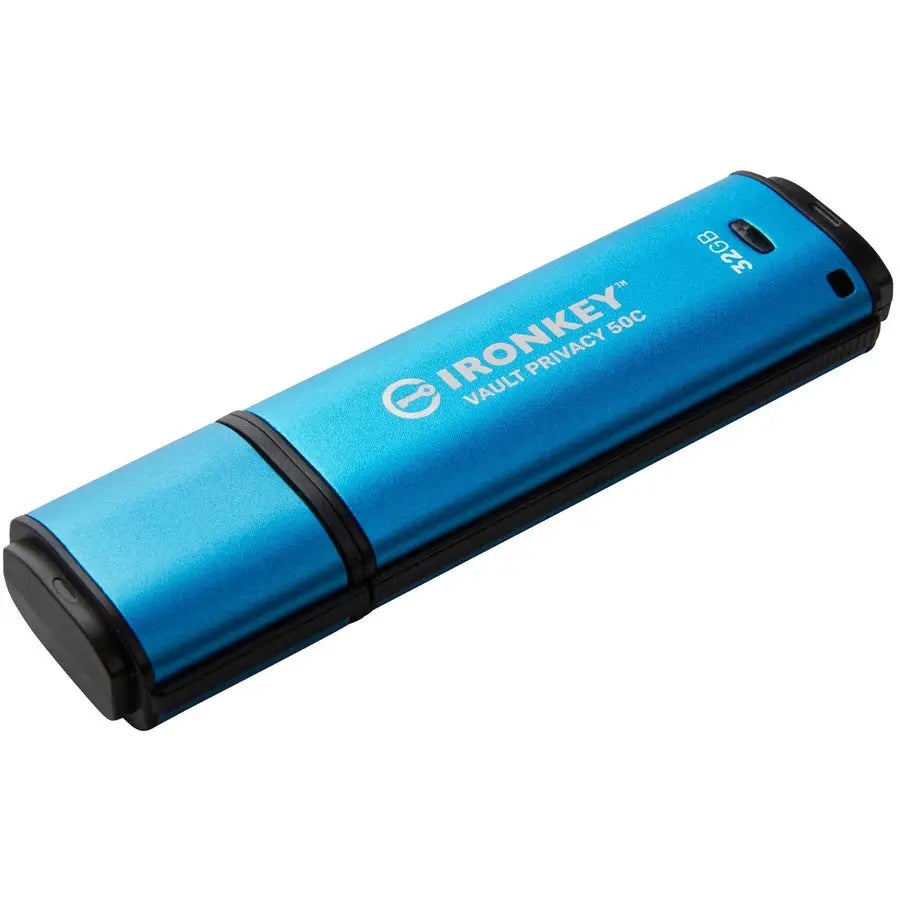 Kingston IronKey Vault Privacy 50 Series 32GB USB 3.2 Type-C Flash Drive with Hardware Encryption