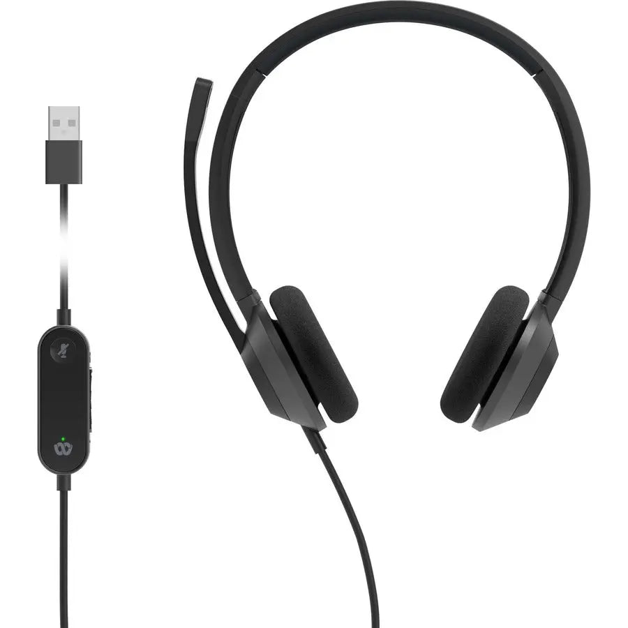 Cisco 321 Headset with USB-A, USB-C, and RJ9 Connectivity for Office and Conferencing