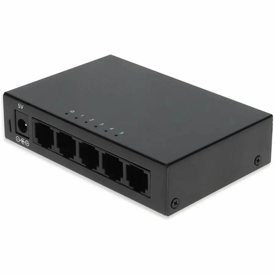 AddOn 5-Port Gigabit Ethernet Switch Model ADD-1000B-5TSW for Home and Business Networks by AddOn