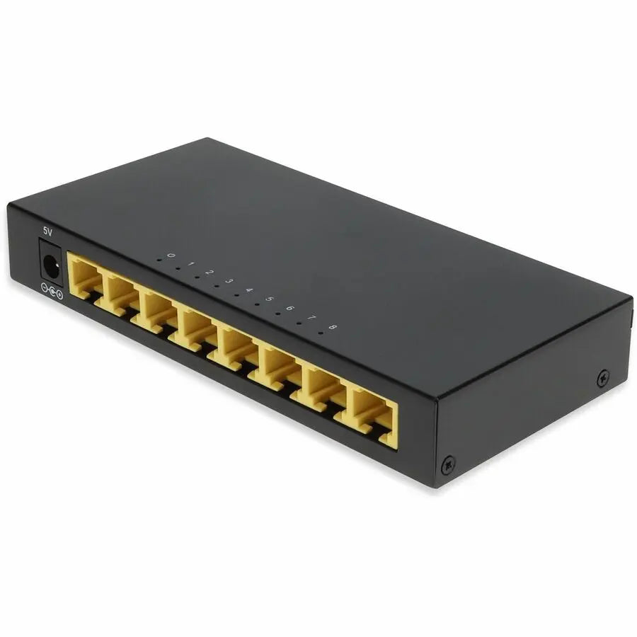 AddOn 8-Port Gigabit Ethernet Switch (Model ADD-1000B-8TSW) - Unmanaged, High-Speed Network Expansion