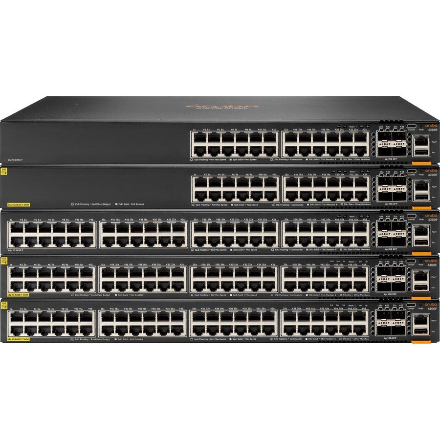 HPE Aruba CX 6200M 24G 4SFP+ Switch – Enterprise-Grade Stackable Ethernet Switch for Business Networks