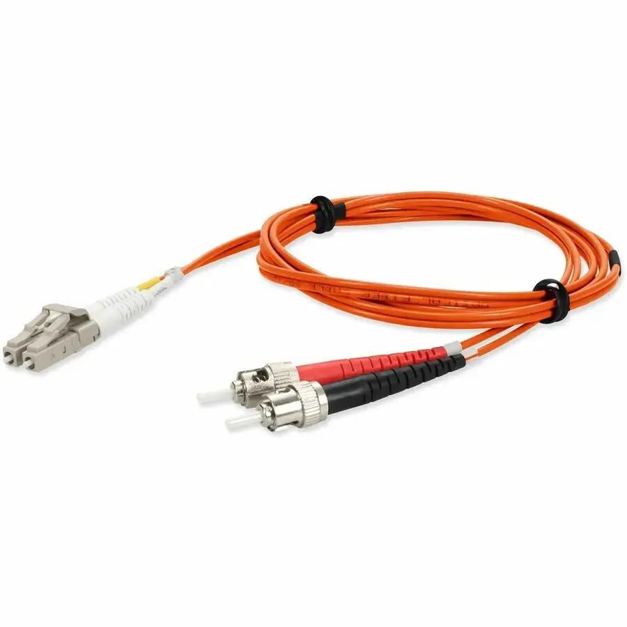 AddOn 2m OM4 Duplex Fiber Patch Cable with LC to ST Connectors - Riser-Rated Orange by ADDON CUSTOM