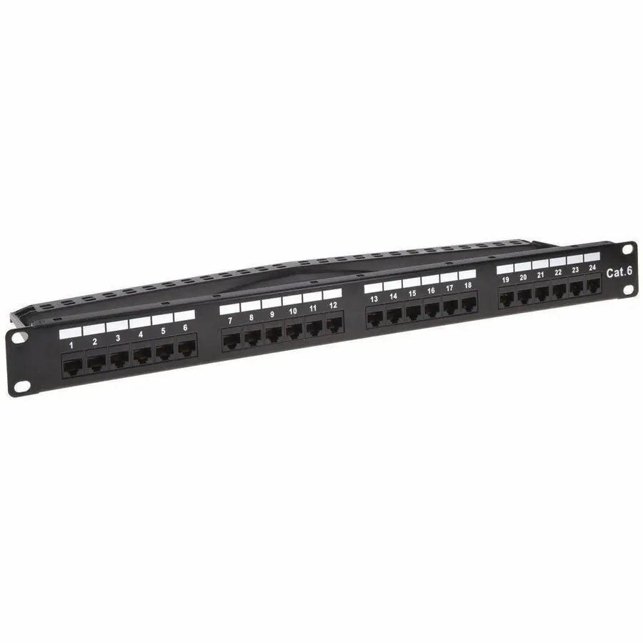 Monoprice Network Patch Panel 43540 – 24-Port 1U Rack-Mountable Cat 6 Ethernet Panel with T568A/B Compatibility