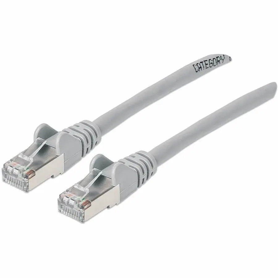 Intellinet Cat6a S/FTP Network Patch Cable, 7 ft., Gray