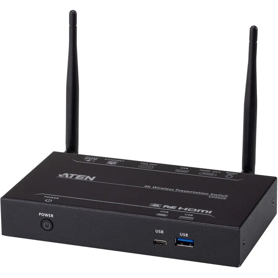 ATEN VP2020 4K Wireless Presentation Switch – BYOD Collaboration Solution for Conference Rooms and Classrooms